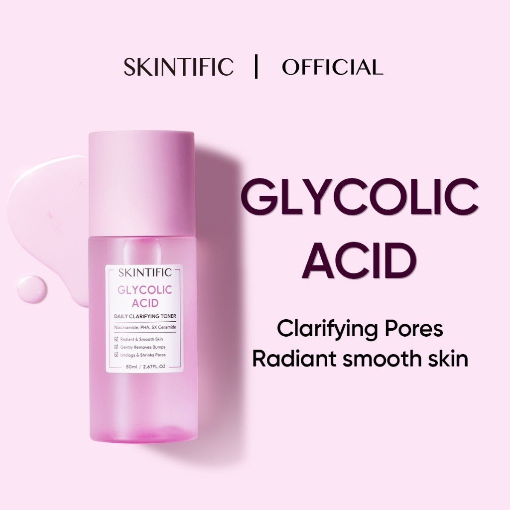 Skintific Glycolic Acid Daily Clarifying Toner (80ml)