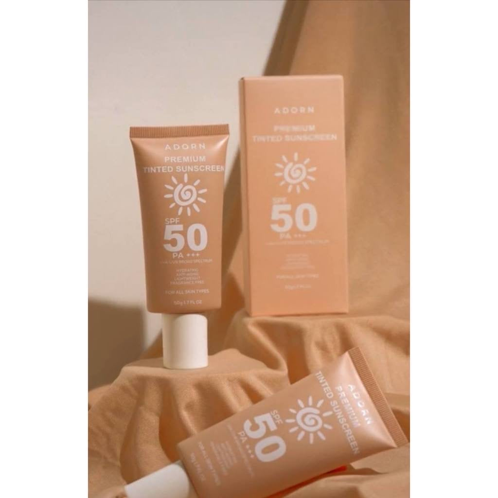 Adorn Premium Tinted Sunscreen SPF50 PA+++ (50gm)