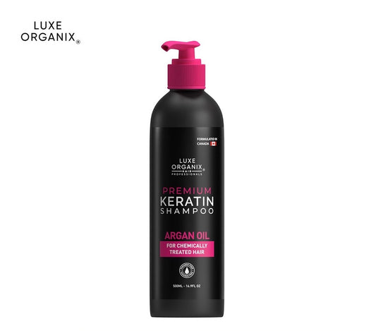 Luxe Organix Premium Keratin Argan Oil Shampoo (500ml)