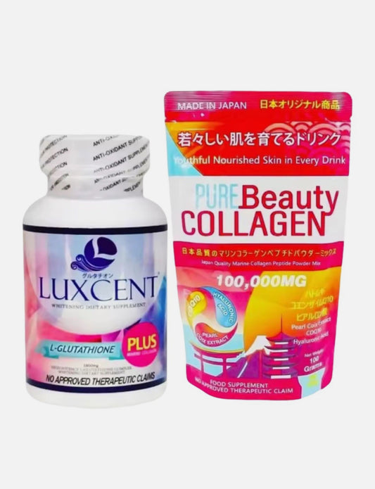 Pure Beauty Collagen + Luxcent L-Glutathione Set