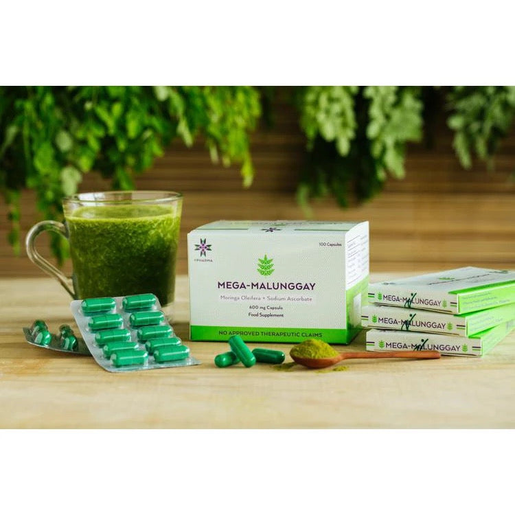 Mega Malunggay Moringa Oleifera + Soldium Ascorbate (100caps)