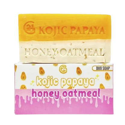 G21 Kojic Papaya + Honey Oatmeal Soap Duo