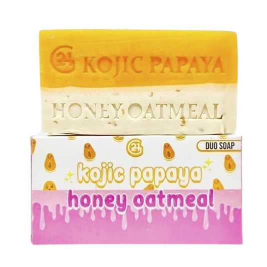 G21 Kojic Papaya + Honey Oatmeal Soap Duo (135gm)
