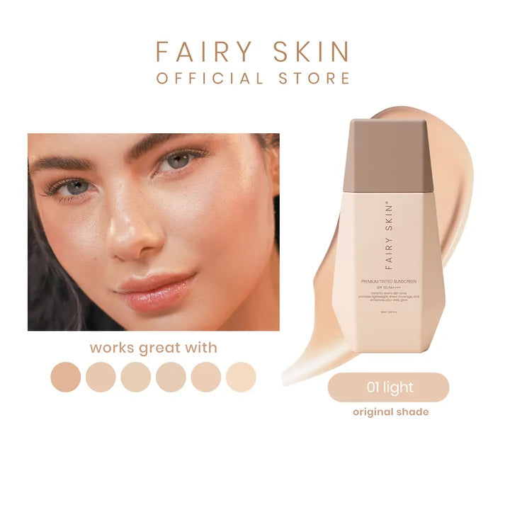 Fairy Skin Premium Tinted 01 Light Sunscreen (50gm)