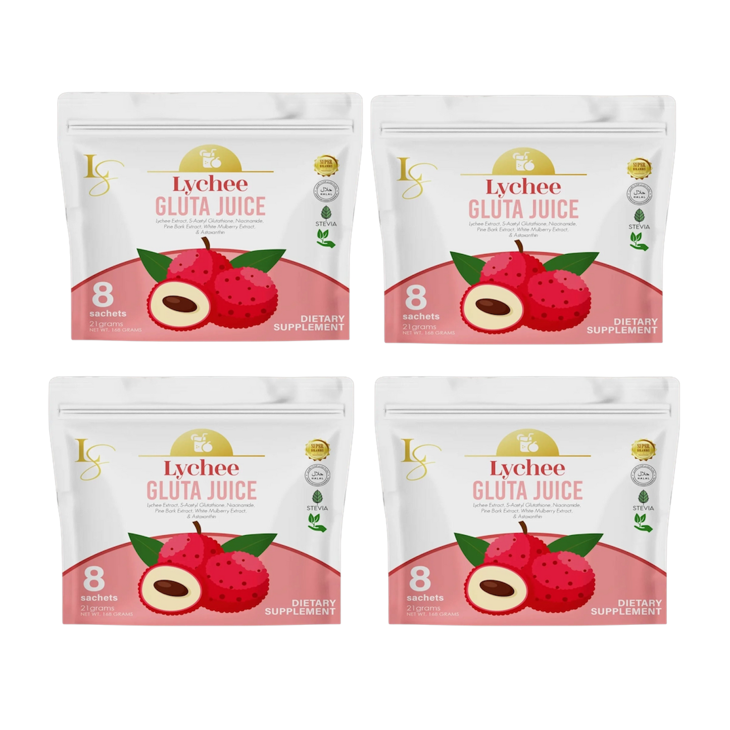 LS Lychee Gluta Juice (Bundle of 4)