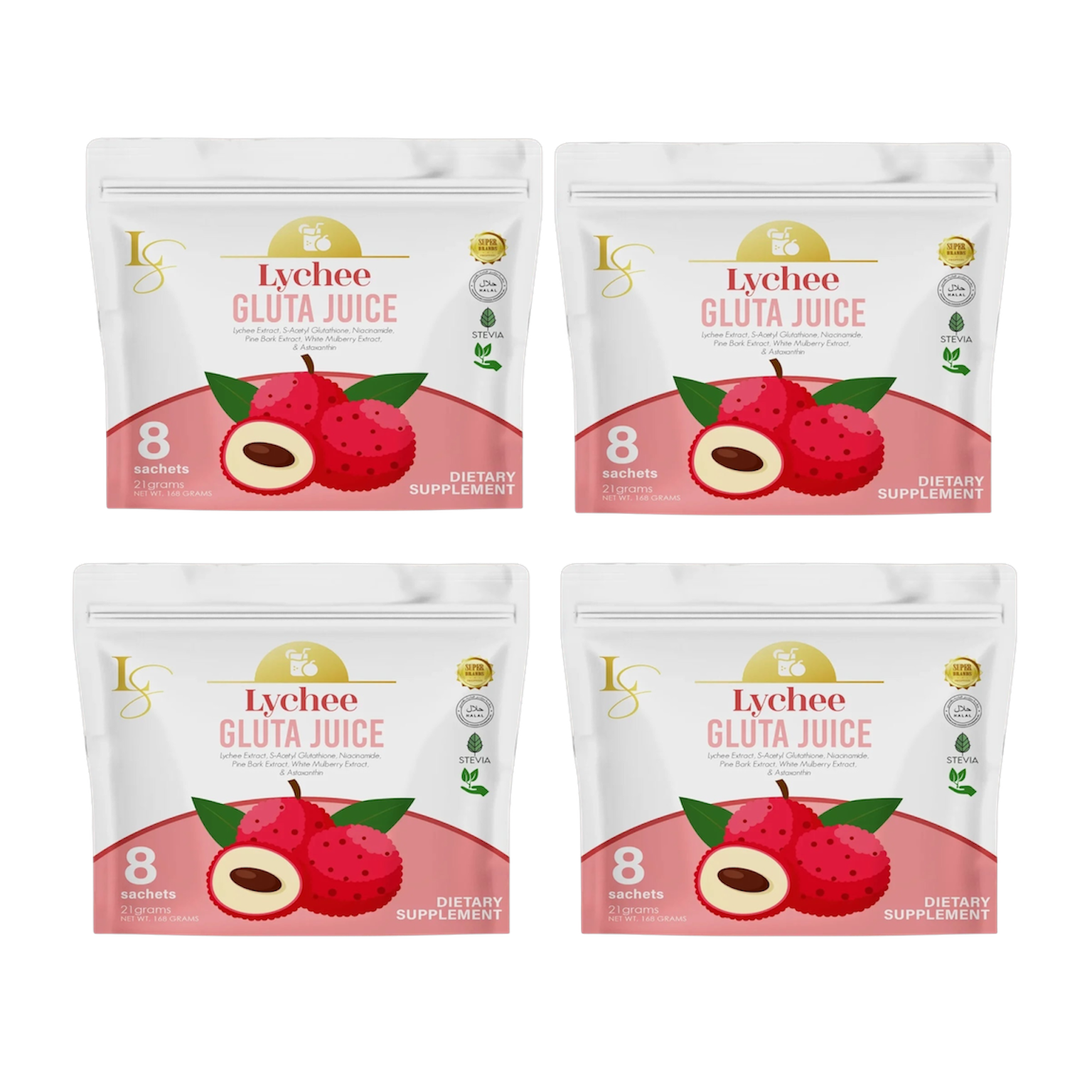 LS Lychee Gluta Juice (Bundle of 4)