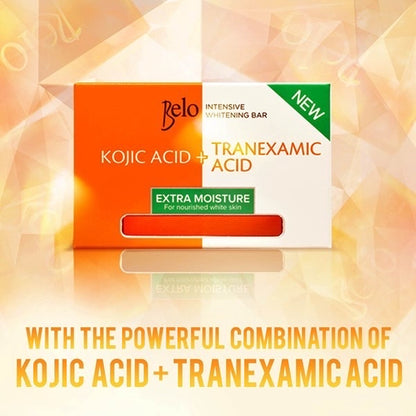 Belo Essentials Intensive Whitening Bar Kojic Acid + Tranexamic Acid Extra Moisture (65gm)