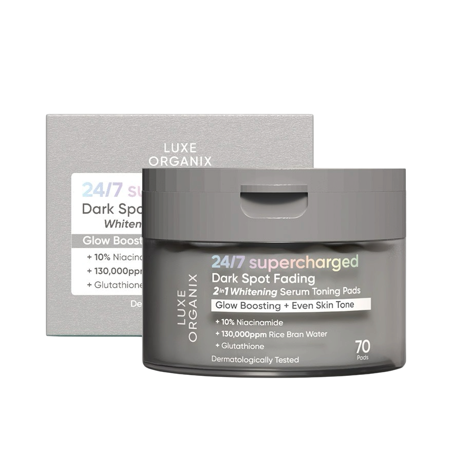 Luxe Organix 24/7 Supercharged 2in1 Serum Toning Pads