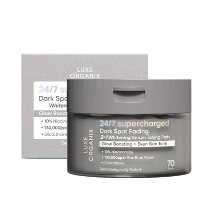 Luxe Organix 24/7 Supercharged 2in1 Serum Toning Pads