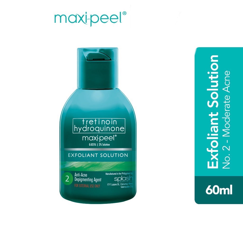 Maxi-Peel Exfoliant Solution Anti-Acne/Scar Remover/Pimple and Blackhead  Remover No. 1 - No. 3 (60ml)