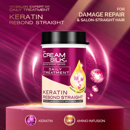 CREAM SILK Treatment Keratin Rebond Straight (650ml)