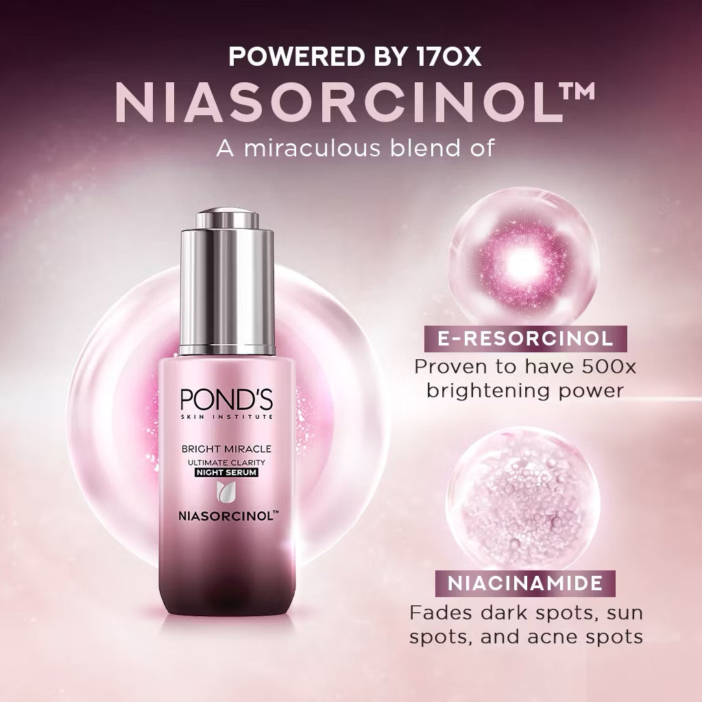PONDS Bright Miracle Night Serum Niasorcinol (30gm)