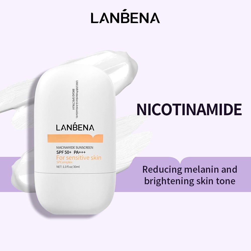 Lanbena Niacinamide Sunscreen SPF50+ PA+++ for sensitive skin (30ml)