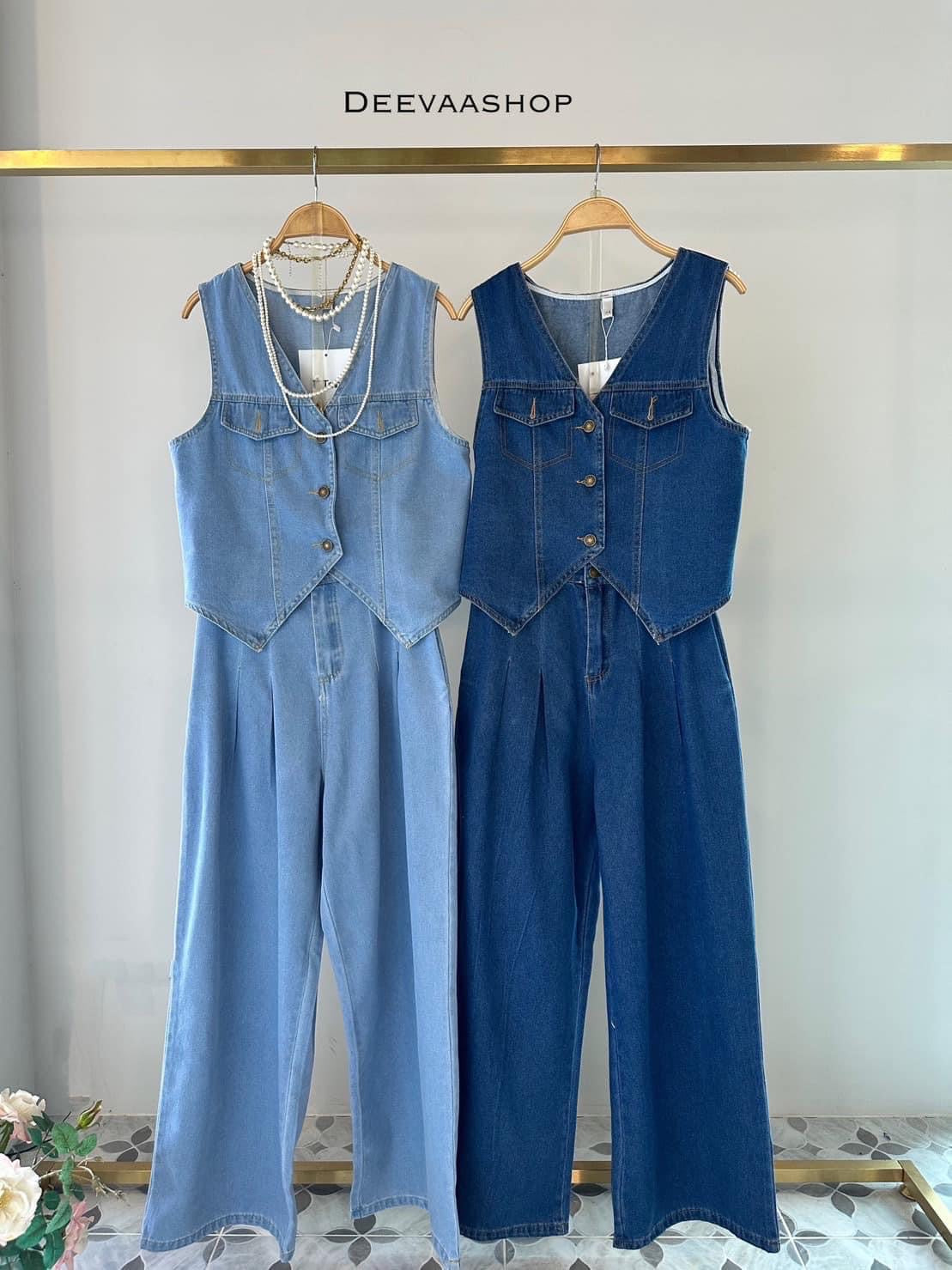 Marsie Denim Coordinates / Set (Free Size up to 10/12)