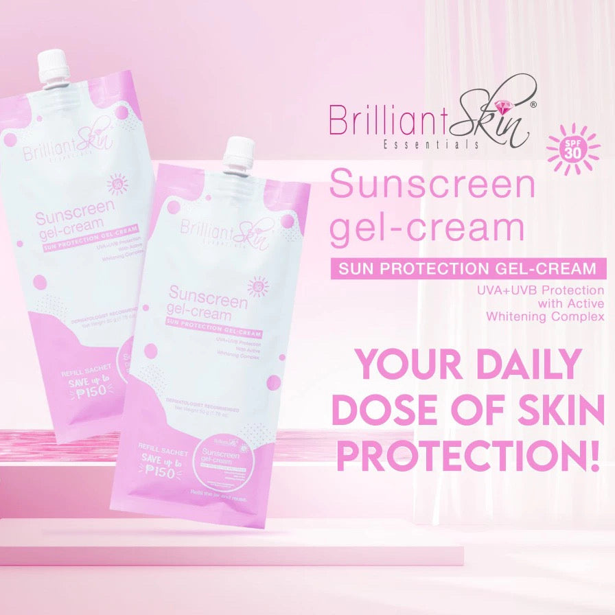 Brilliant Skin Sunscreen Gel Cream Light Pink (50gm)