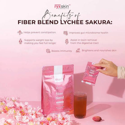 Ryx Skin Fiber Blend Lychee Sakura Juice Drink