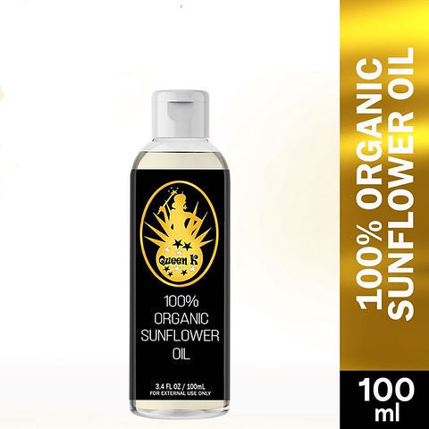 Queen K 100% Organic Sunflower Oil (100ml)