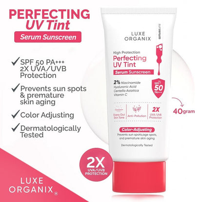 Luxe Organix High Protection Perfecting UV Tint Serum Sunscreen (40ml)