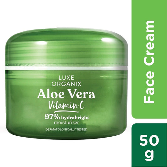 Luxe Organix Aloe Vera Vitamin C 97% Hydrabright Moisturizer (50gm)