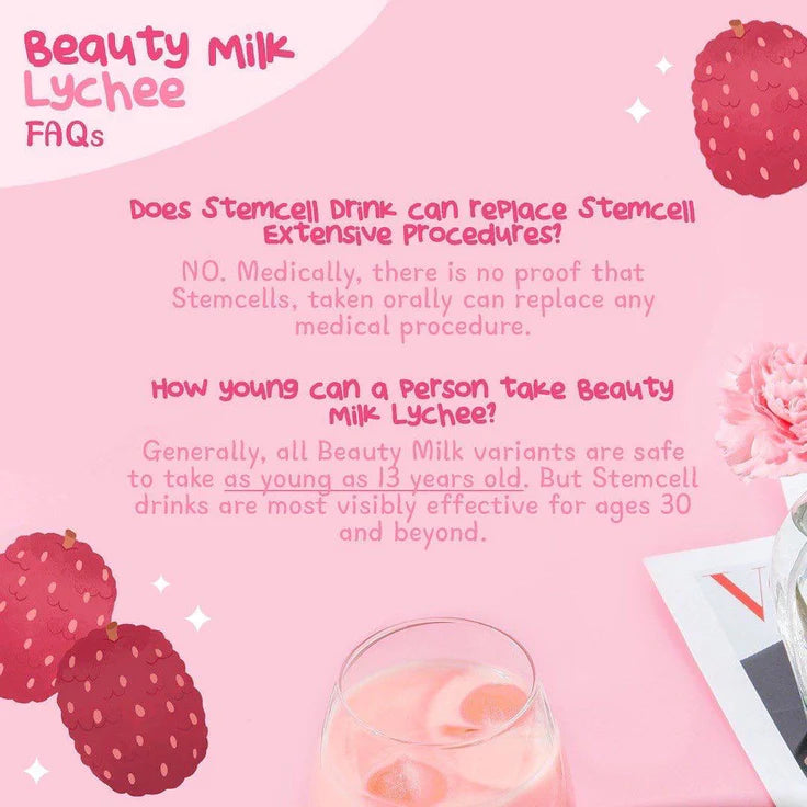 Dear Face Beauty Milk Lychee Swiss Stemcell Drink