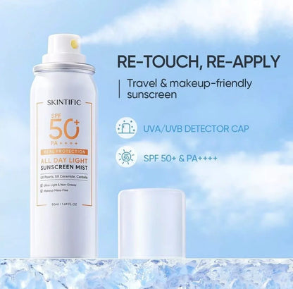 Skintific All Day Light Sunscreen Mist (50ml)