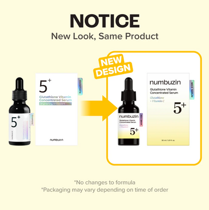 Numbuzin No.5+ Glutathione Vitamin Concentrated Serum (30ml)