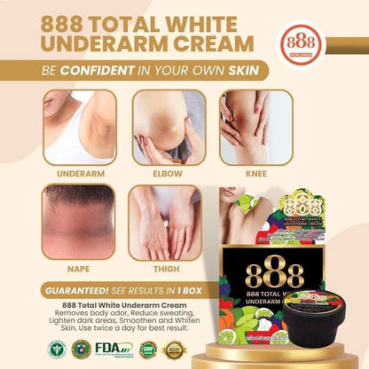 888 Total White Underarm Cream (35gms)