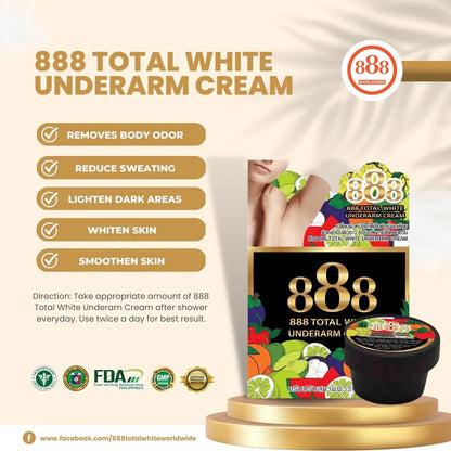 888 Total White Underarm Cream (35gms)