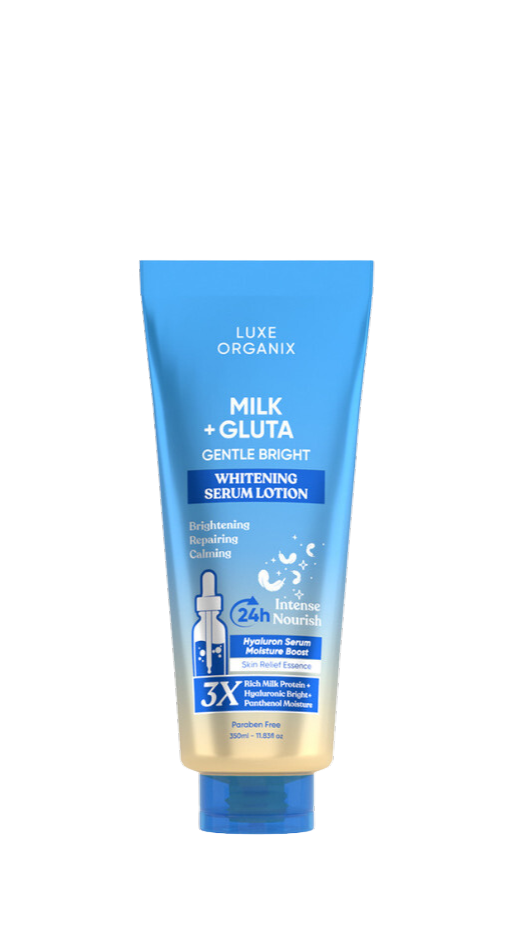 Luxe Organix Milk + Gluta Whitening Serum Lotion (350ml)