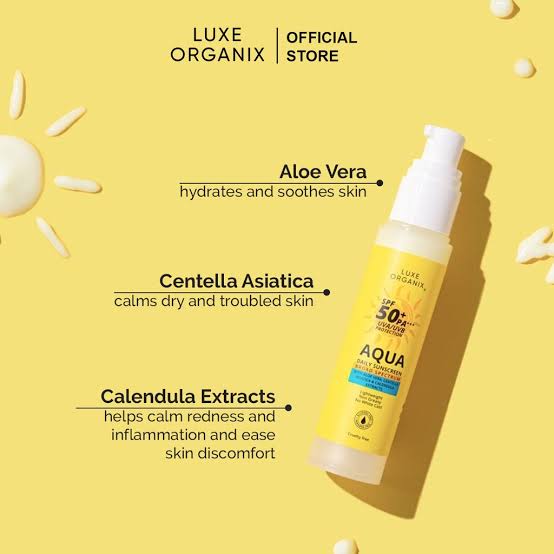 Luxe Organix Aqua Daily Sunscreen (50ml)