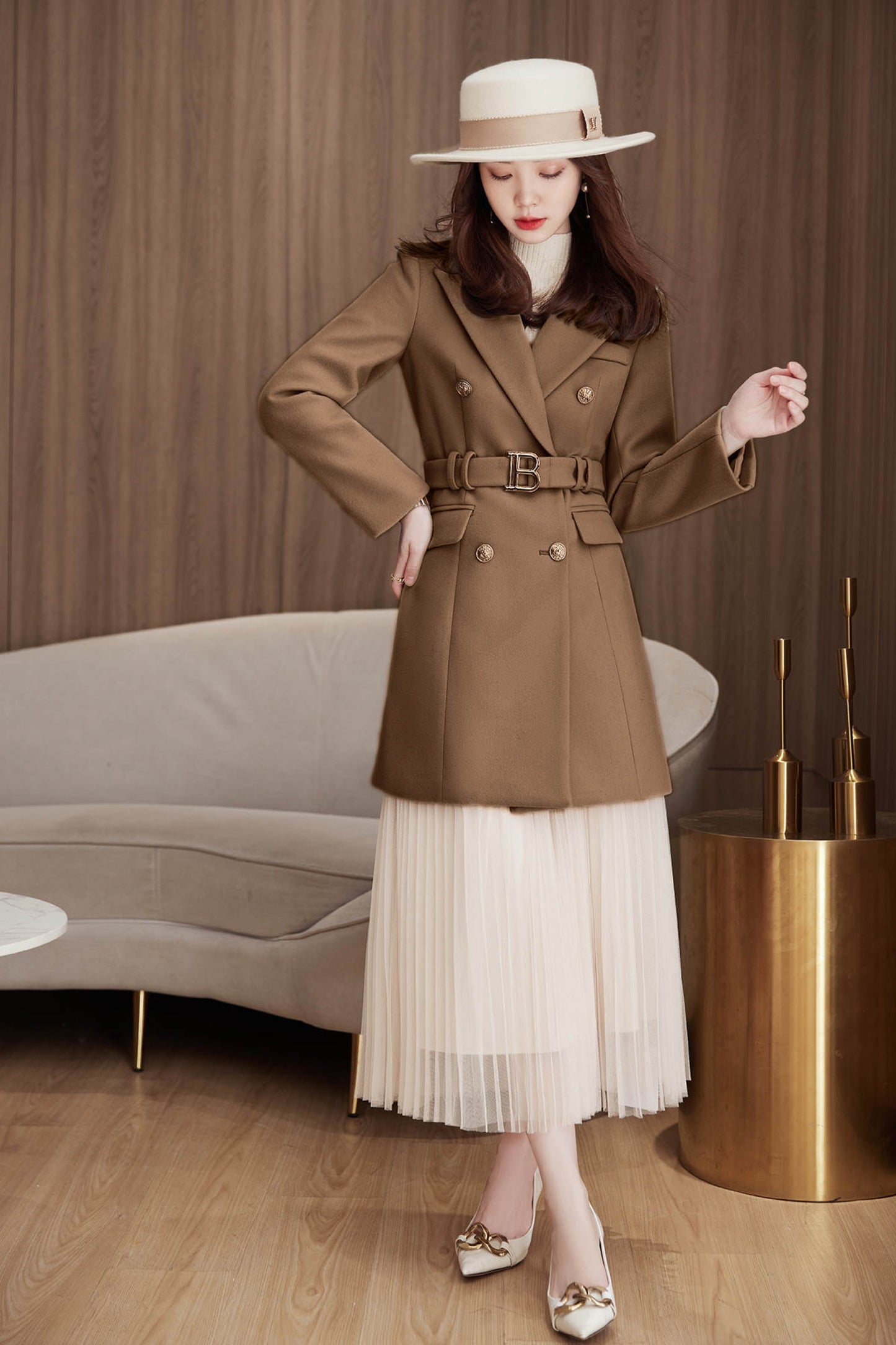 Meyla Double Breasted Trench Coat