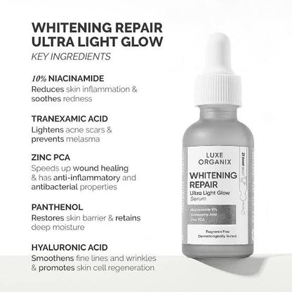 Luxe Organix Whitening Repair Ultra Light Glow Serum (30ml)