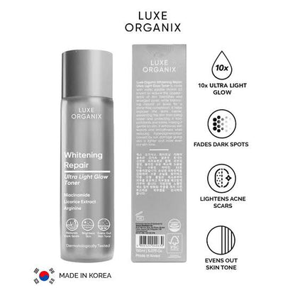 Luxe Organix Whitening Repair Ultra Light Glow Toner (150ml)