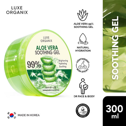 Luxe Organix Aloe Vera Soothing Gel (300ml)