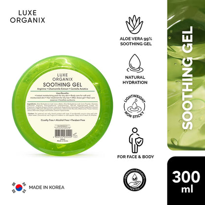 Luxe Organix Aloe Vera Soothing Gel (300ml)