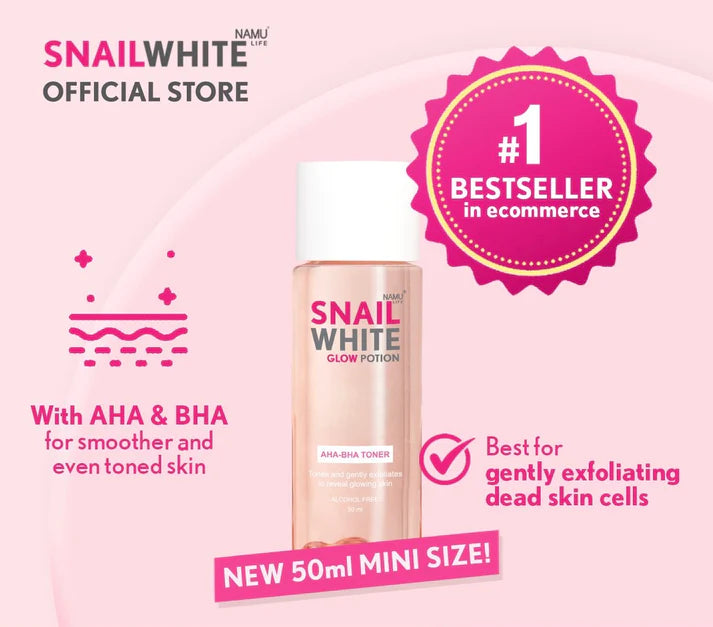 Snail White Glow Potion AHA/BHA Toner (150ml)