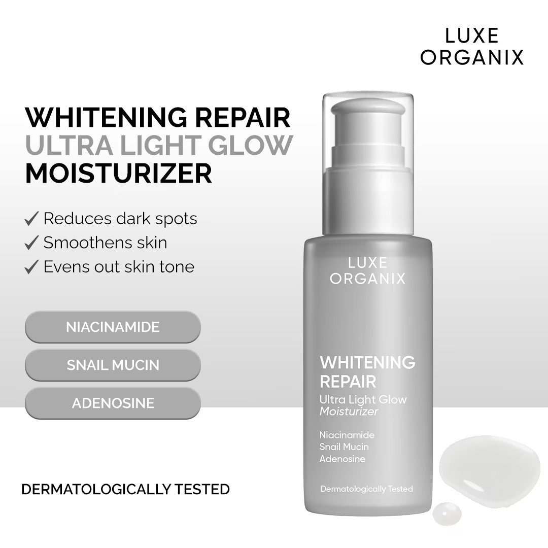 Luxe Organix Whitening Repair Ultra Light Glow Moisturizer (80ml)