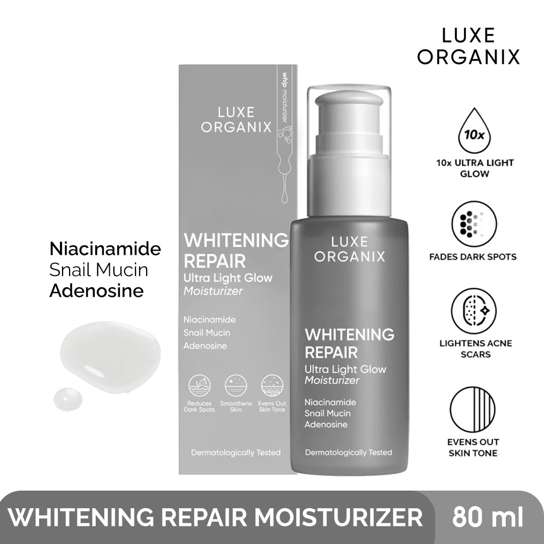 Luxe Organix Whitening Repair Ultra Light Glow Moisturizer (80ml)