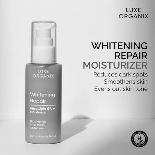 Luxe Organix Whitening Repair Ultra Light Glow Moisturizer (80ml)