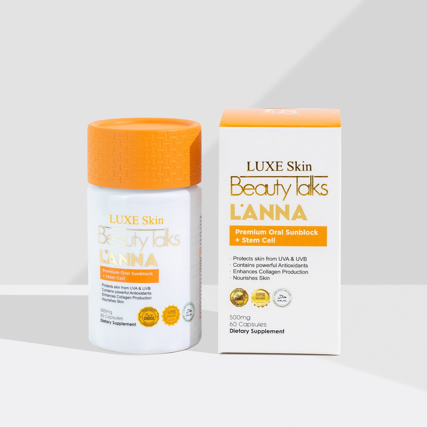 Luxe Skin Beauty Talks L'anna Premium Oral Sunblock + Stem Cell (60caps)