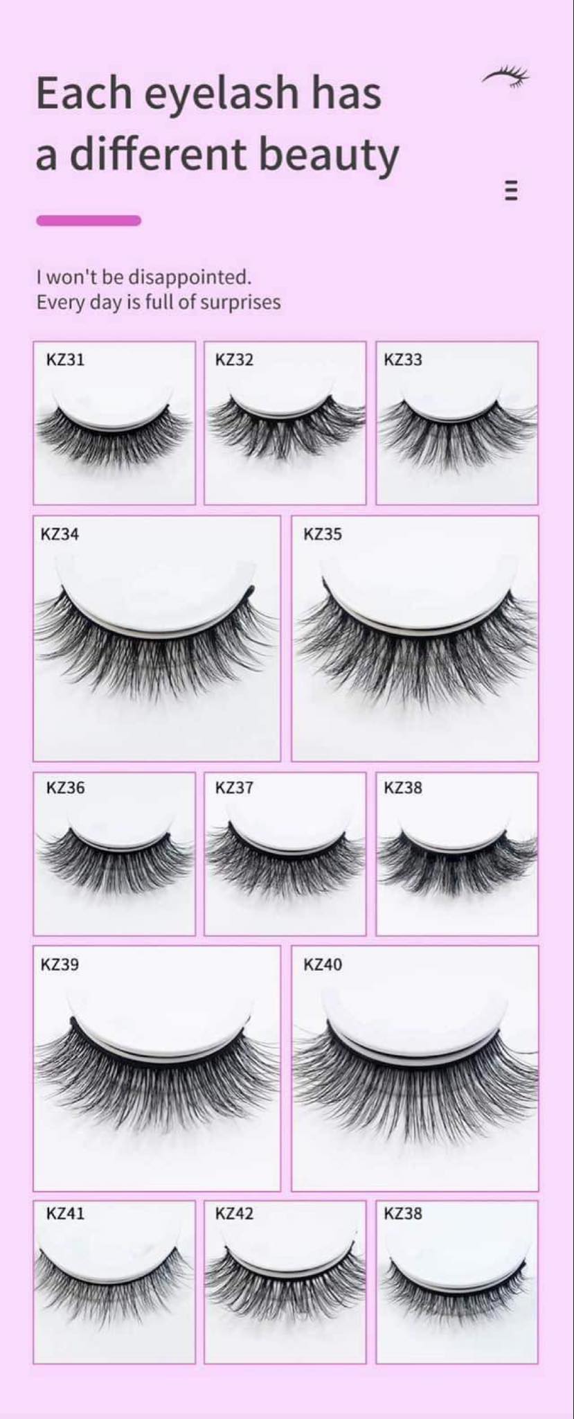 False Eyelashes Collections - Da Beauty Fashion NZ