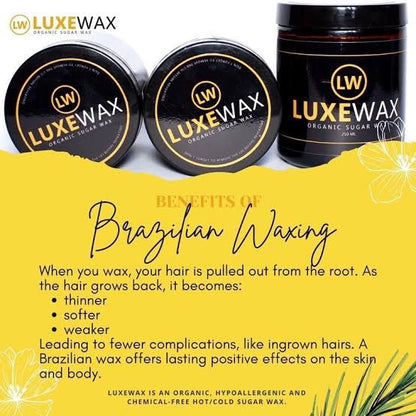 Luxe Wax Organic Sugar Wax (350g)