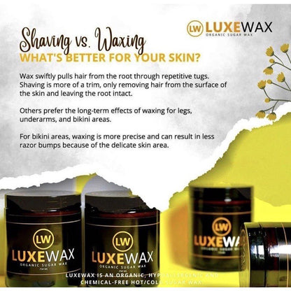 Luxe Wax Organic Sugar Wax (350g)
