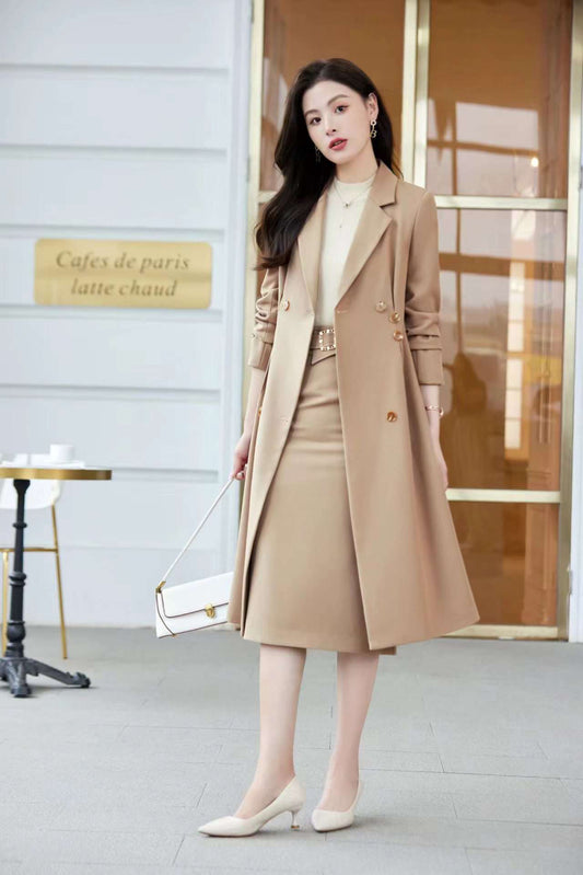 Chesley Double Breasted Trench Coat