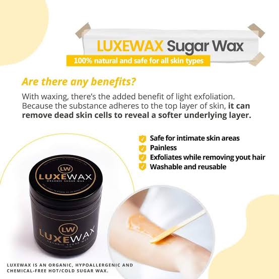 Luxe Wax Organic Sugar Wax (350g)